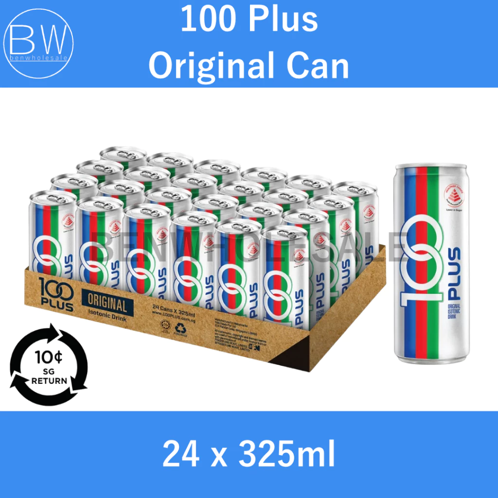 100 Plus Original Can Drink (24 x 325ml) (BCRS) - Image 3
